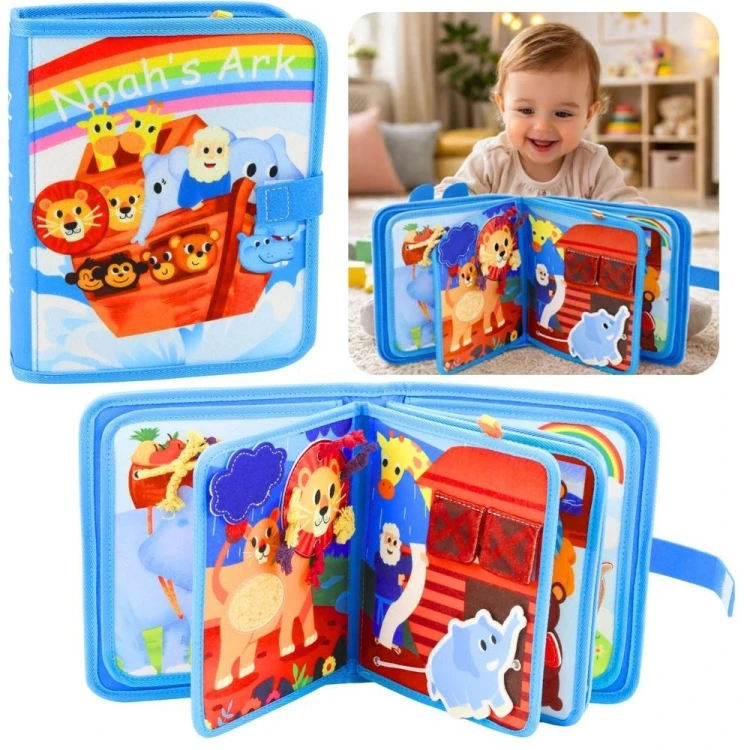 Książeczka edukacyjna sensoryczna Arka Noego