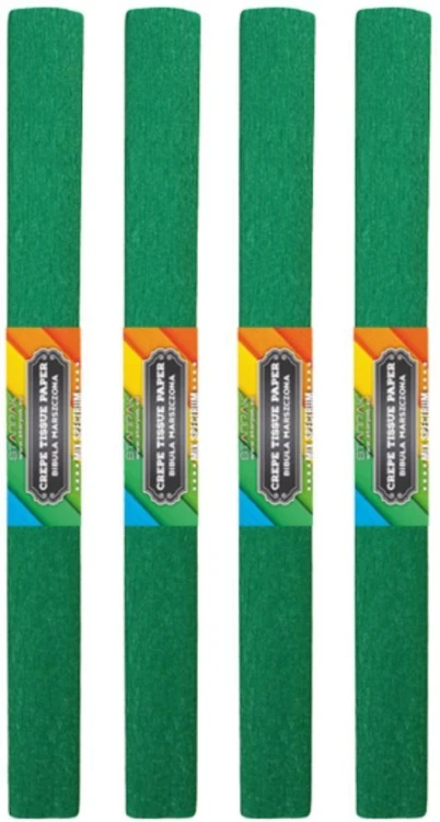 Bibuła marszczona 24 zielona ciemna (10szt)