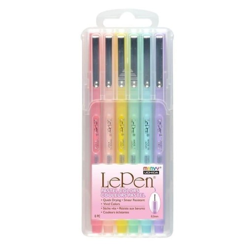 Cienkopisy Le Pen Pastel 6 kolorów, Marvy