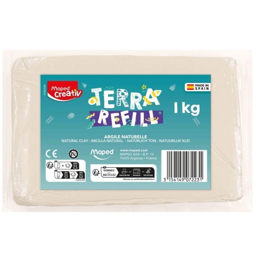 Glina do zestawu Koło garncarskie 1kg MAPED, Maped