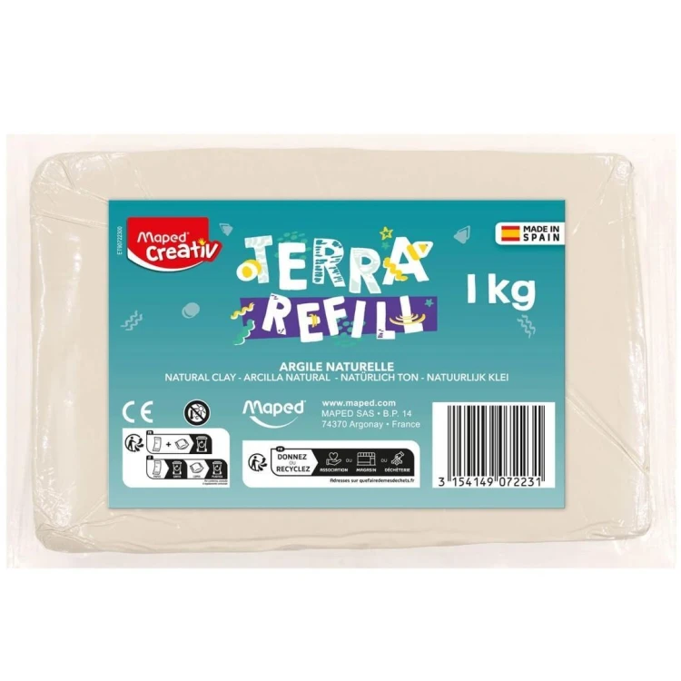 Glina do zestawu Koło garncarskie 1kg MAPED, Maped