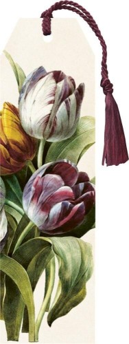 Zakładka 169 ze wstążką Fioletowe tulipany