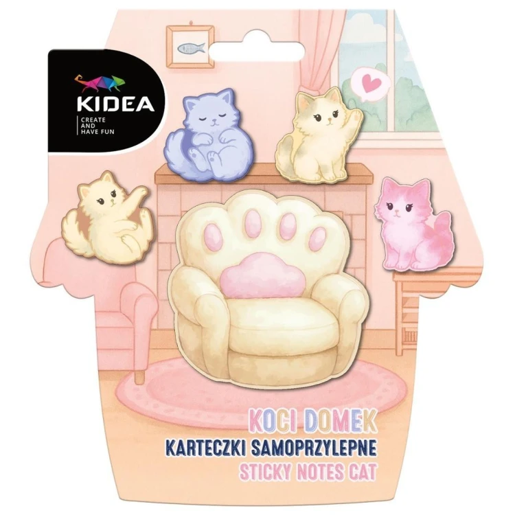 Karteczki samoprzylepne Koci Domek KIDEA, DERFORM