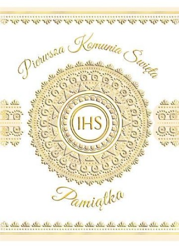 Pudełko B6 pamiątkowe Komunia Hostia