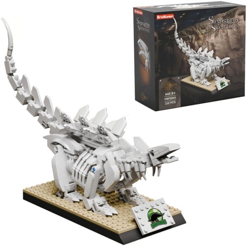 Klocki szkielet dinozaur stegozaur 332el, Trifox