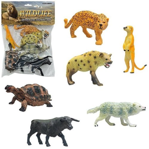 Zwierzęta dzikie zoo 6szt, Trifox