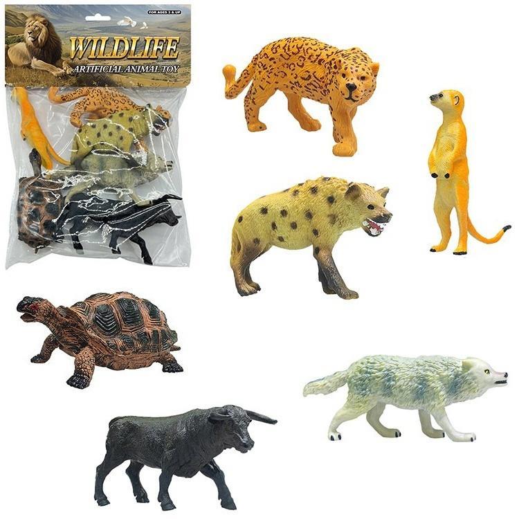 Zwierzęta dzikie zoo 6szt, Trifox