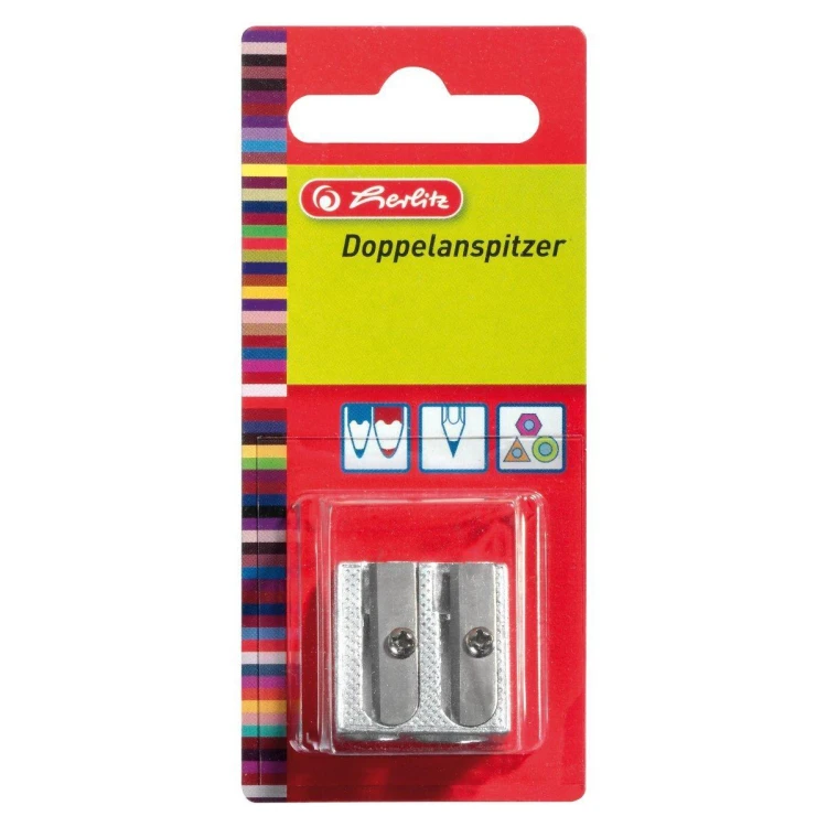 Temperówka metalowa podwójna, HERLITZ