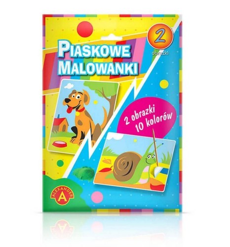 Piaskowe malowanki Pies, ślimak ALEX