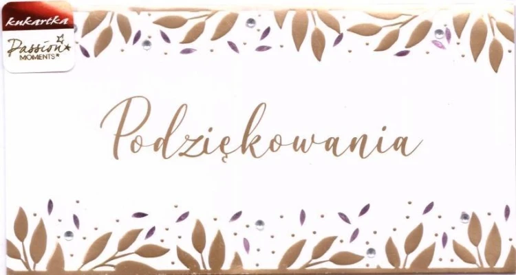 Karnet PM-208 Podziękowania