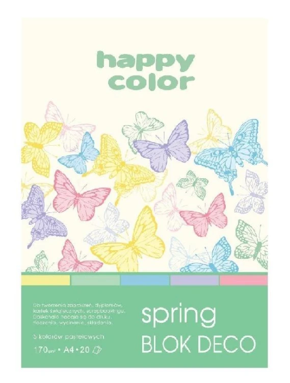 Blok A5/20K Deco Spring 170g HAPPY COLOR, GDD