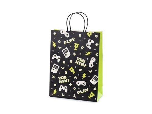Torebka prezentowa Gamepad 10x24x32cm, PartyDeco
