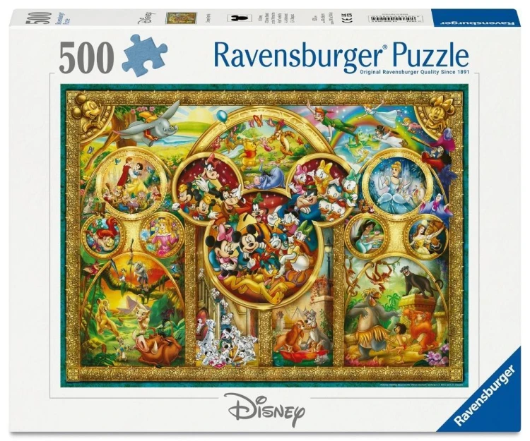 Puzzle 2D: Świat Disneya 500el, Ravensburger