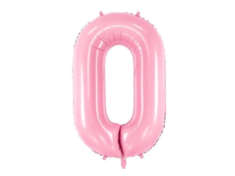 Balon foliowy 0 różowy 86cm