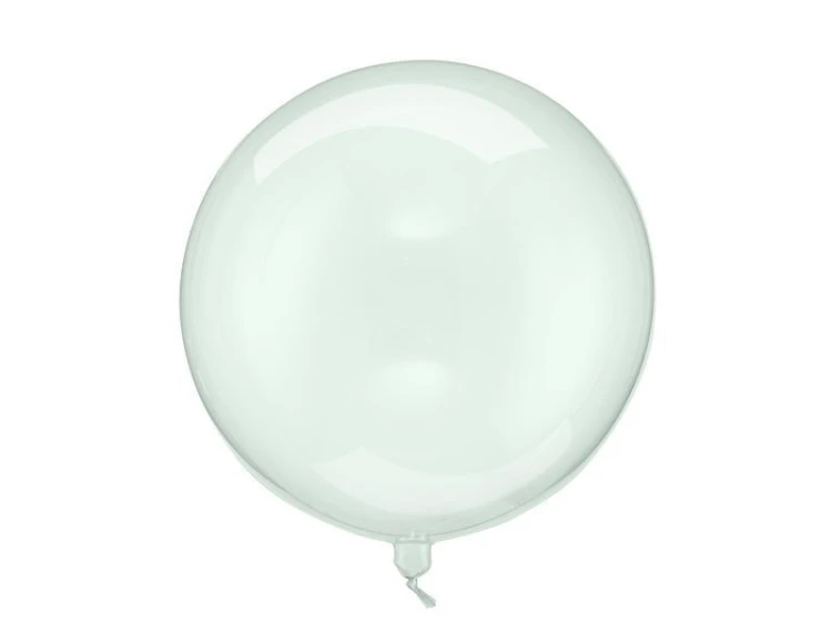 Balon Kula transparentny zielony 40cm
