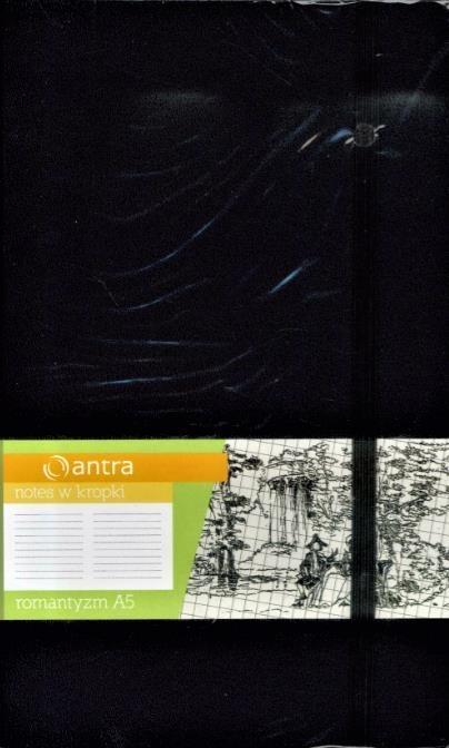 Notes A5 kropki Romantyzm czarny, Antra