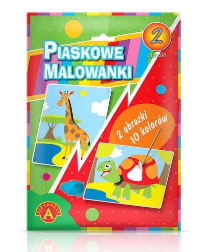 Piaskowe malowanki Żyrafa, żółw ALEX, Alexander
