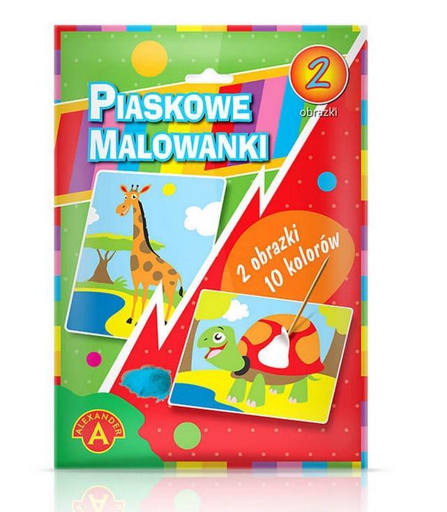 Piaskowe malowanki Żyrafa, żółw ALEX, Alexander