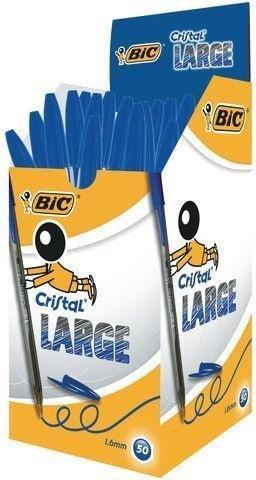 Długopis Cristal Large niebieski BIC (50szt), BIC