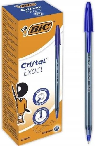 Długopis Cristal Exact niebieski (20szt), BIC