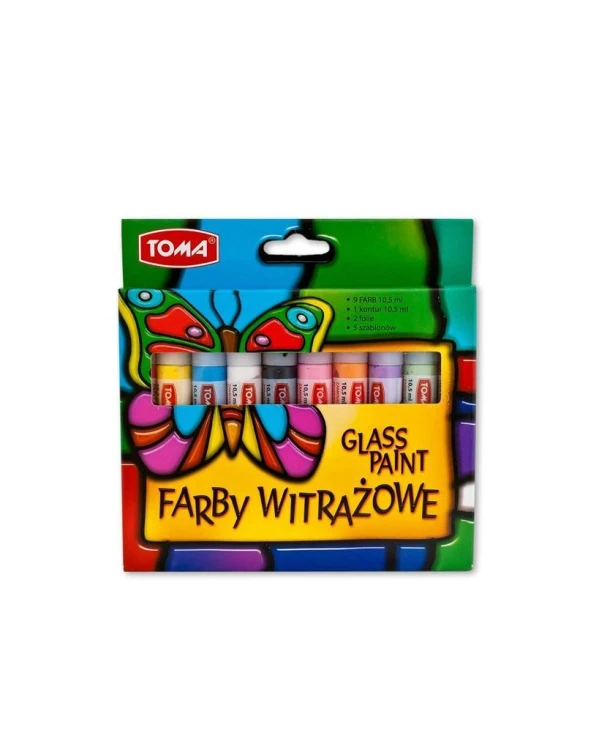 Farby witrażowe 10x10,5 TOMA, TOMA