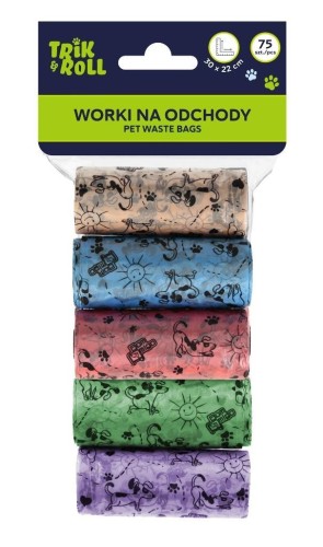 Worki na odchody 75szt