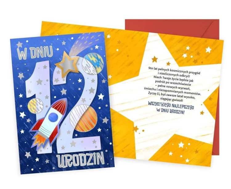 Karnet Urodziny 12