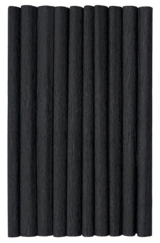Bibuła marszczona czarna 10szt 50x200cm HERLIZ