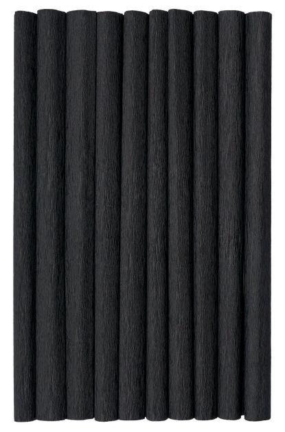 Bibuła marszczona czarna 10szt 50x200cm HERLIZ