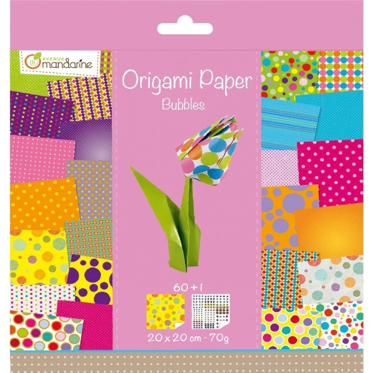 Papier Origami Kropki 20x20cm 70g, Clairefontaine