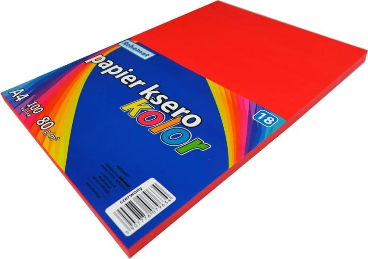 Papier ksero A4/100K czerwony, Schemat