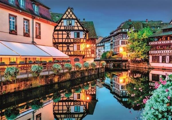 Puzzle 500 Compact Strasbourg old town, Clementoni