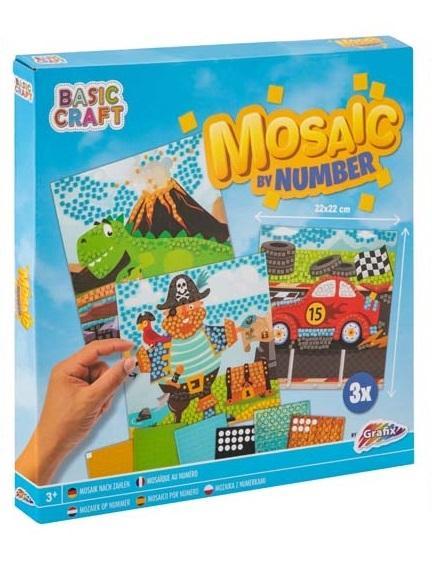 Wyklejanie po numerach 3 arkusze, Grafix