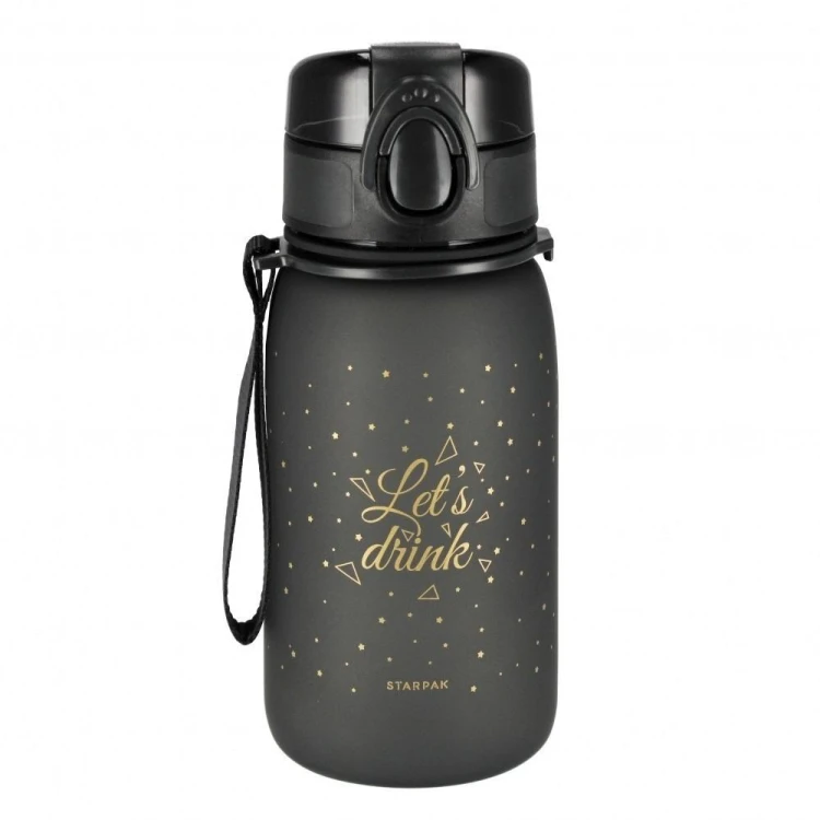 Bidon 400ml black-gold, STARPAK