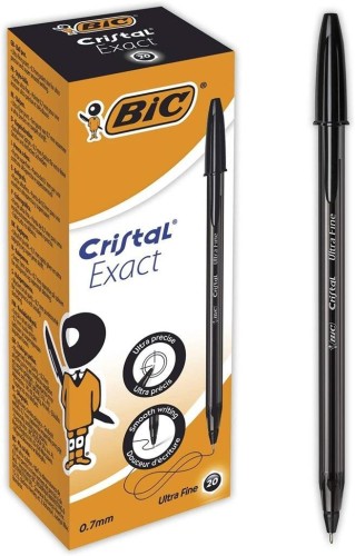 Długopis Cristal Exact czarny (20szt), BIC