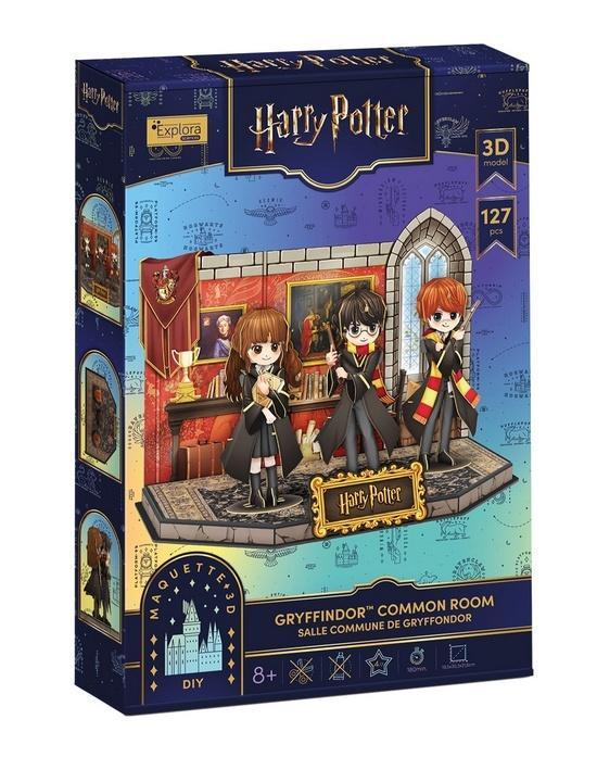 Puzzle 3D Harry Potter pokój wspólny Gryffindoru