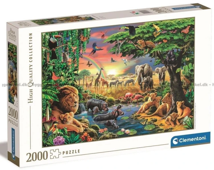 Puzzle 2000 HQ The African Gathering, Clementoni