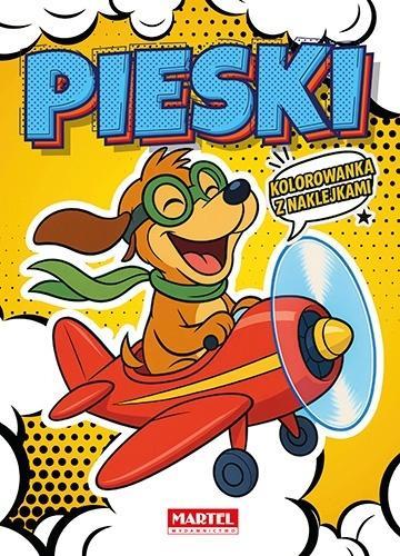 Kolorowanka komiksowa Pieski z naklejkami