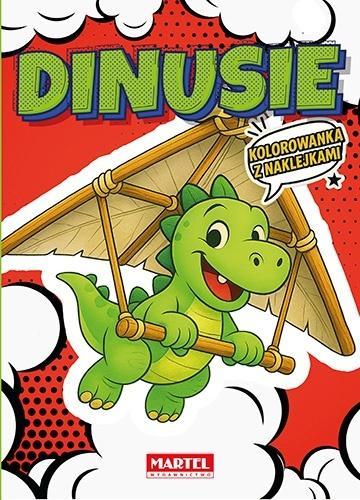 Kolorowanka komiksowa Dinusie z naklejkami