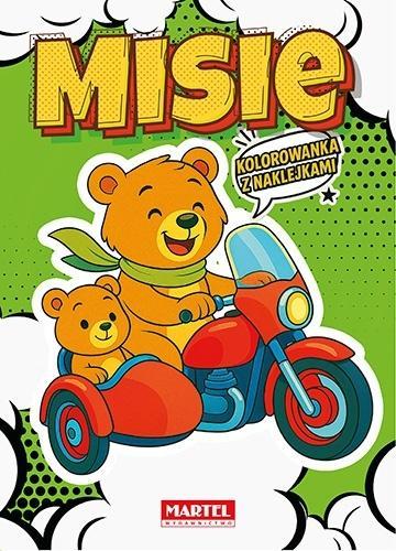 Kolorowanka komiksowa Misie z naklejkami