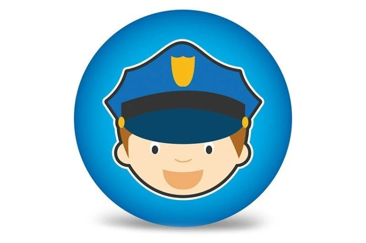 Piłka PVC 230MM - Policjant, Artyk