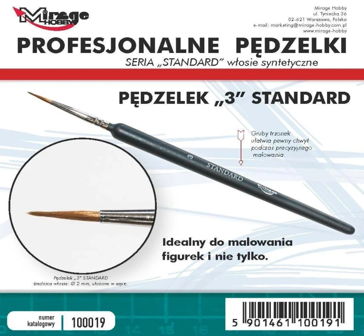 Pędzelek standard 3, Mirage Hobby