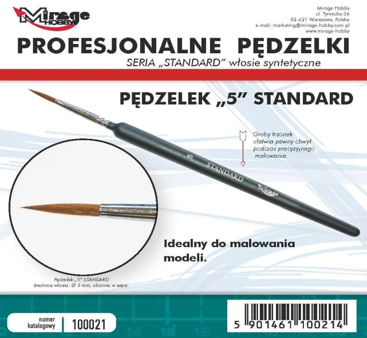 Pędzelek standard 5, Mirage Hobby