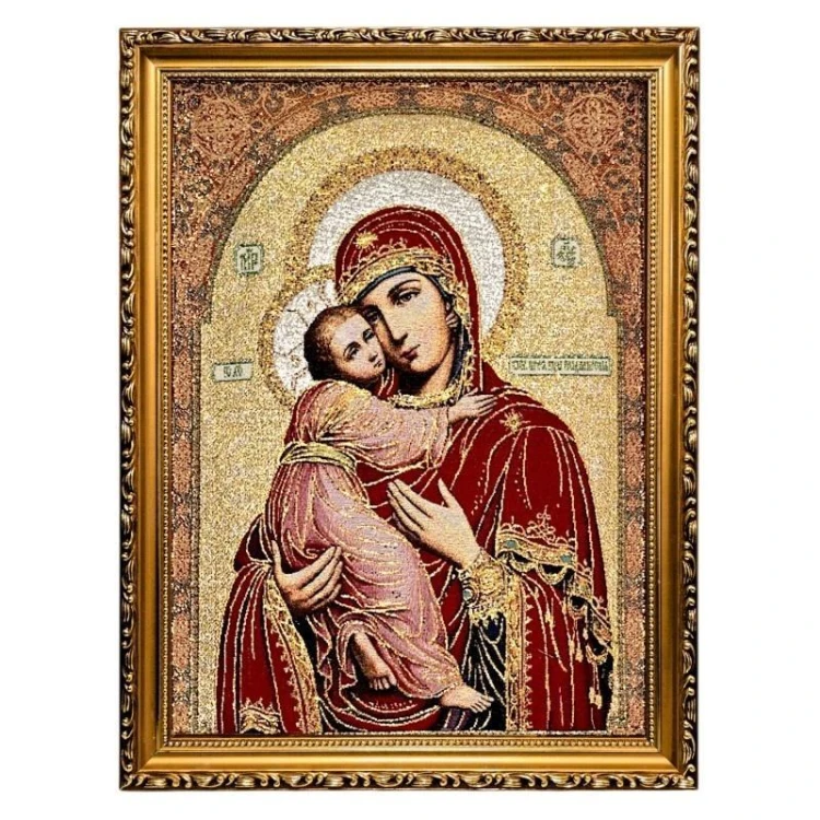 Obraz Haftowany Matka Boża Włodzimierska 42/32cm
