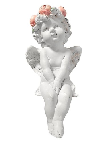 Figurka Aniołek wianek 18cm
