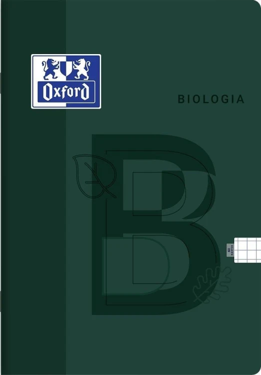 Zeszyt A5/60K kratka Biologia (5szt), Oxford