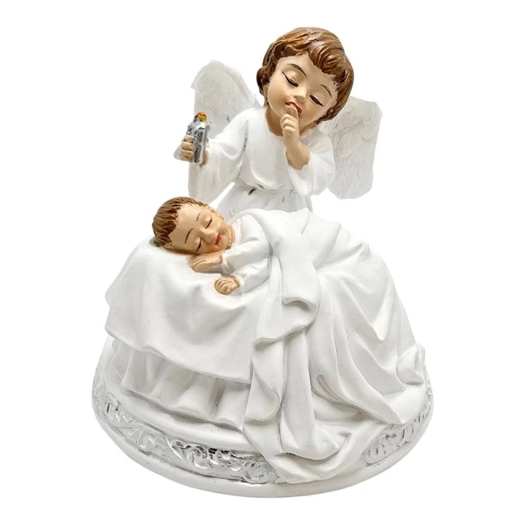 Figura Aniołek z dzieciątkiem 10cm