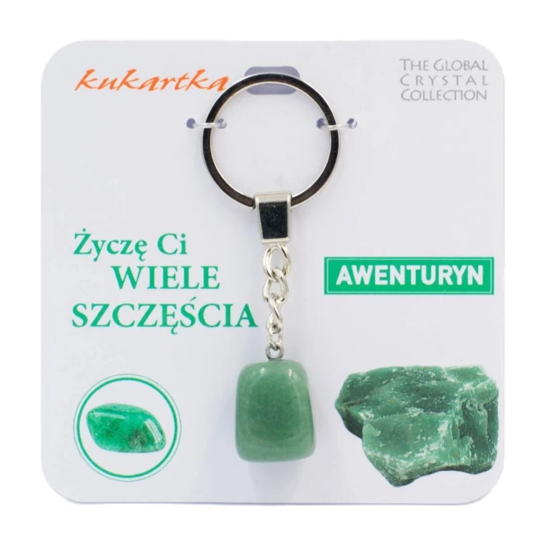 Brelok Wiele szczęścia awenturyn, Kukartka