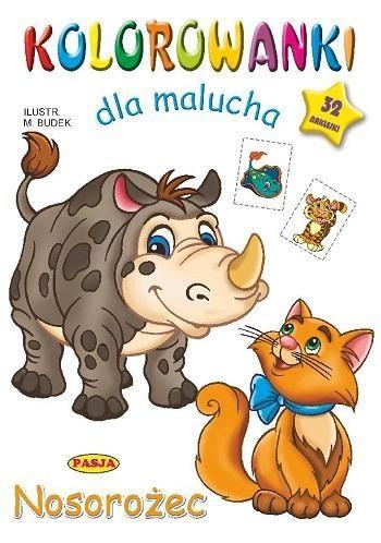 Kolorowanka dla malucha. Nosorożec, praca zbiorowa