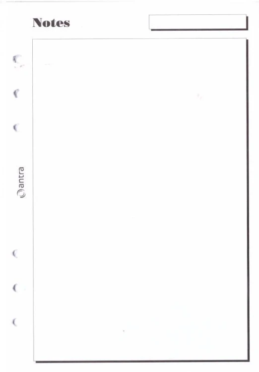 Wkład do organizera A5/notes ANTRA, Antra